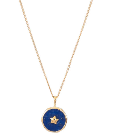 Lapis Lazuli Star Vermeil  Pendant