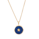 Lapis Lazuli Star Vermeil  Pendant