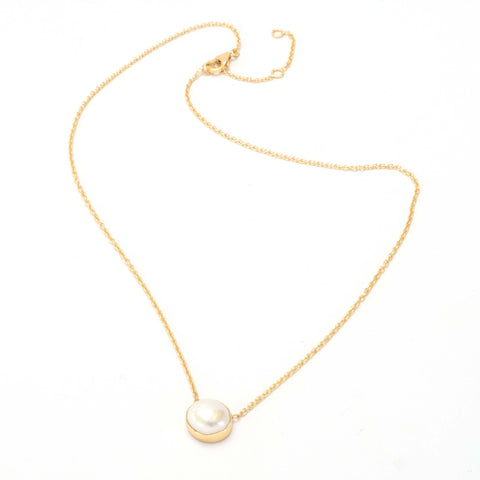 Pearl 14ct Gold Vermeil Necklace