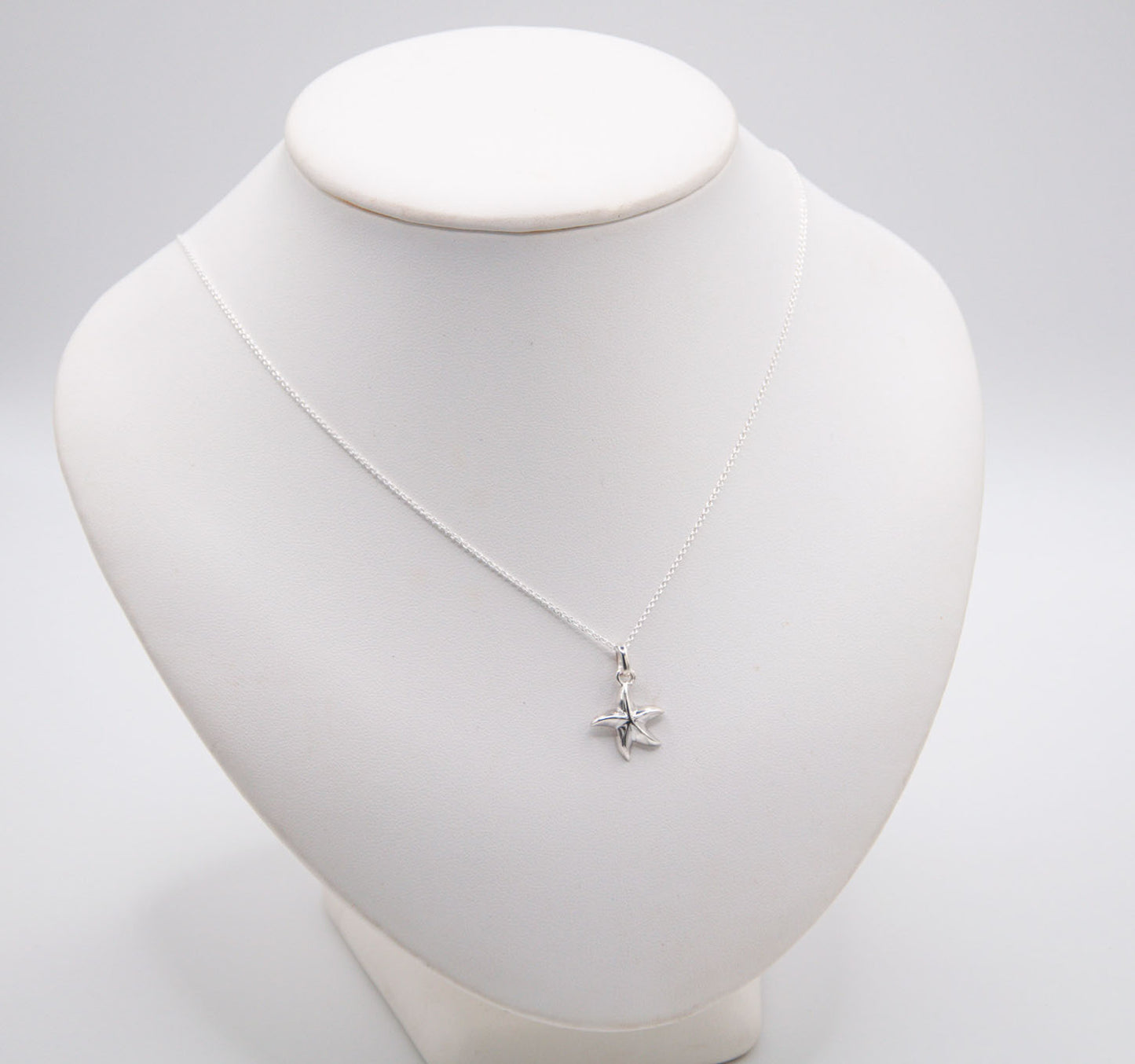 Tiny Starfish Sterling Silver Necklace - 128