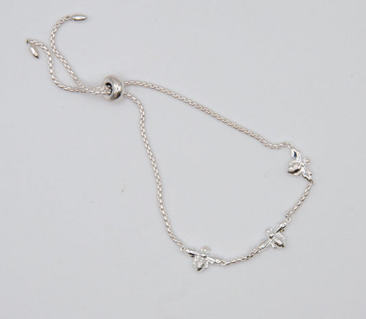 Sterling Silver Bee Bracelet - 197