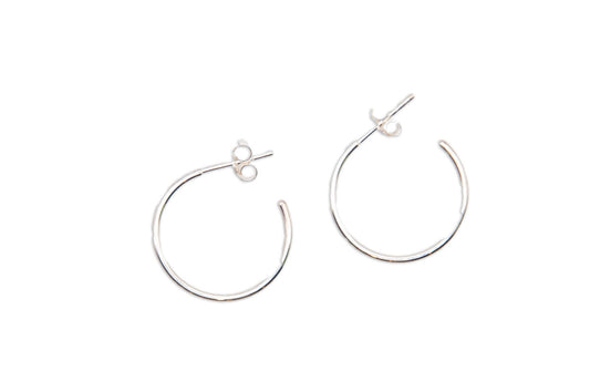 20mm Sterling Silver Hoops - 206