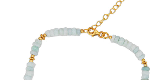 Beaded Opal Necklace - Turquoise - 168