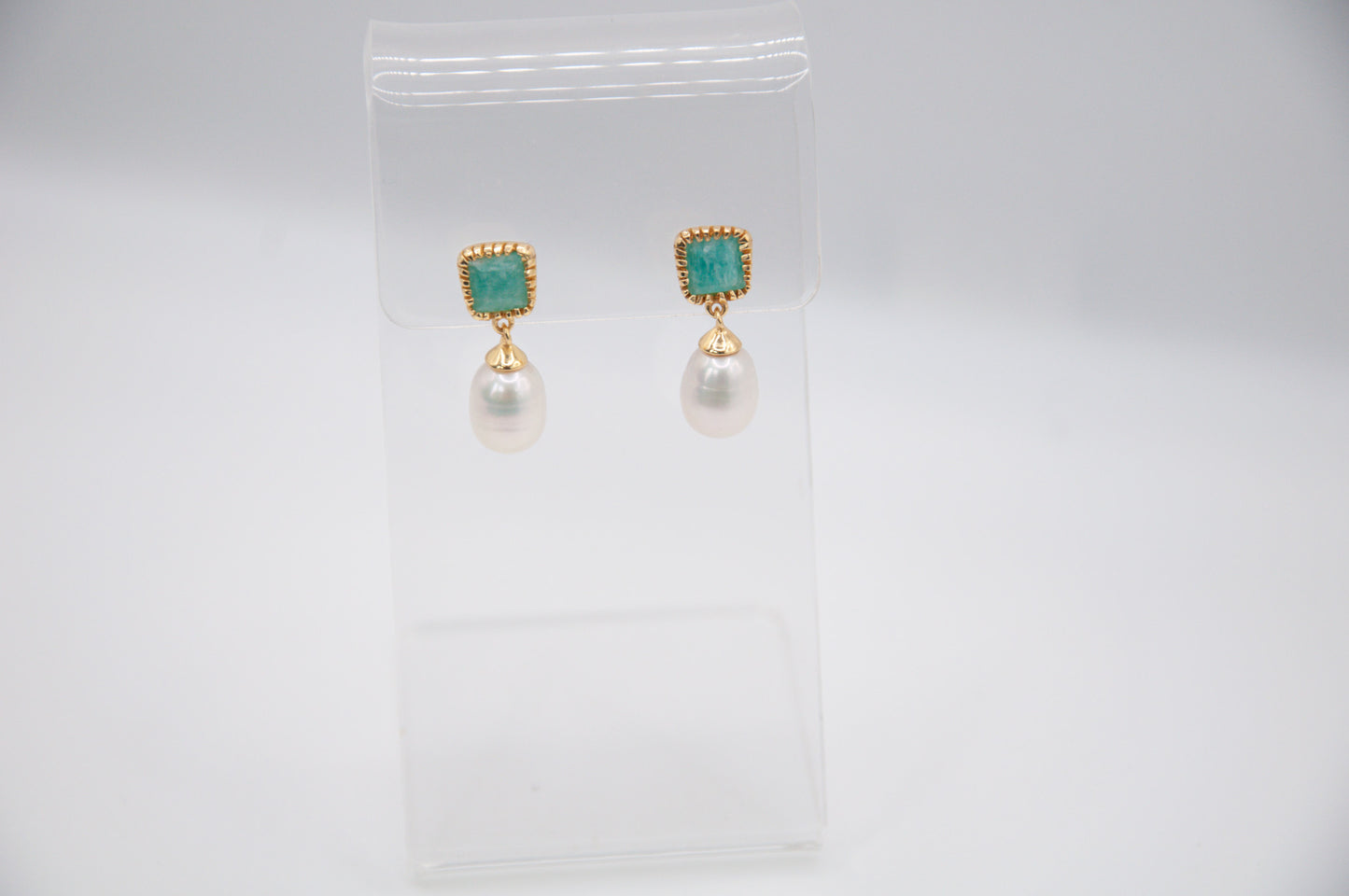 Pearl & Gemstone Lola Earrings - 161