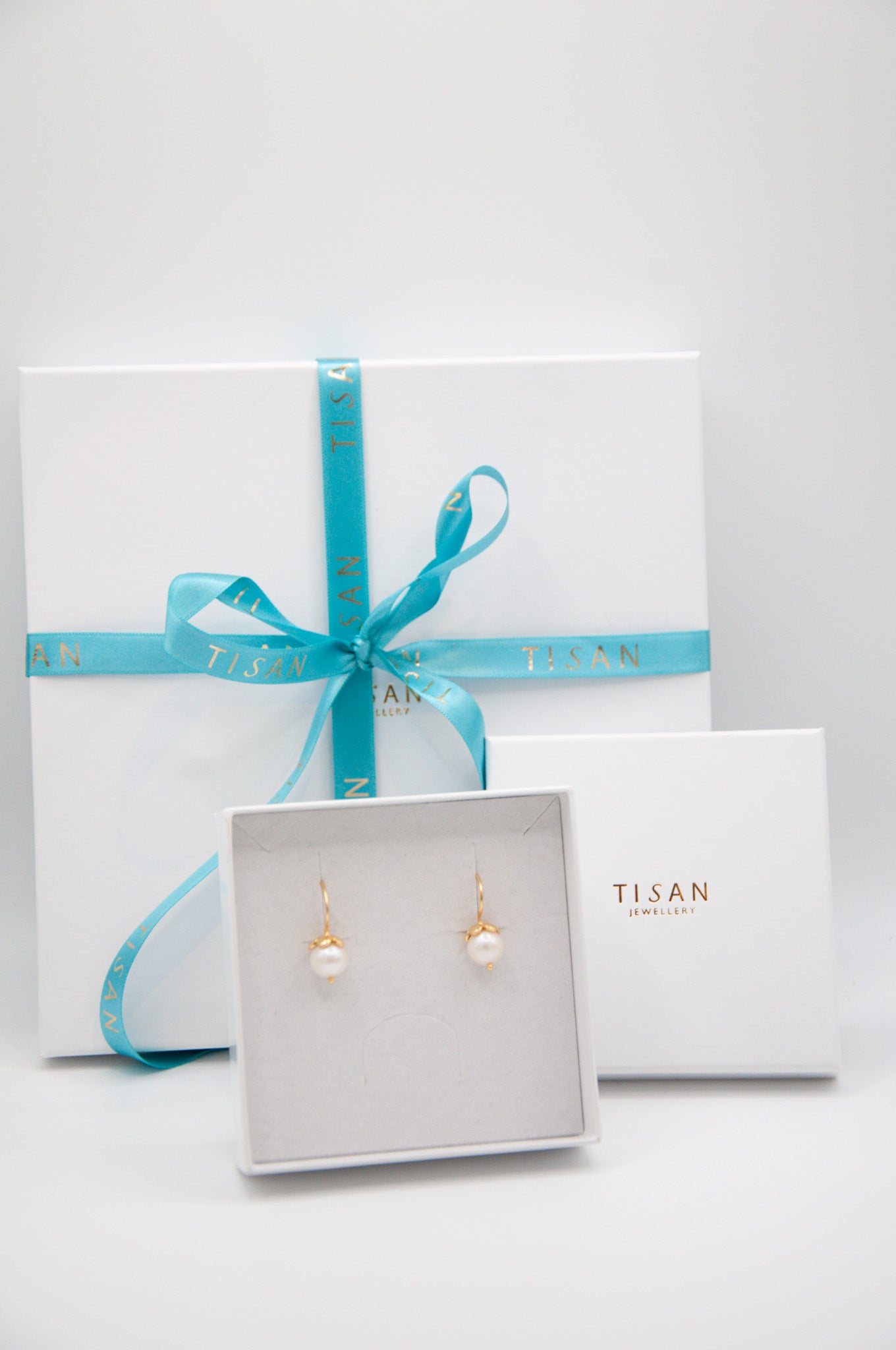 Gold and Gemstone Flower Drop Earrings - 025