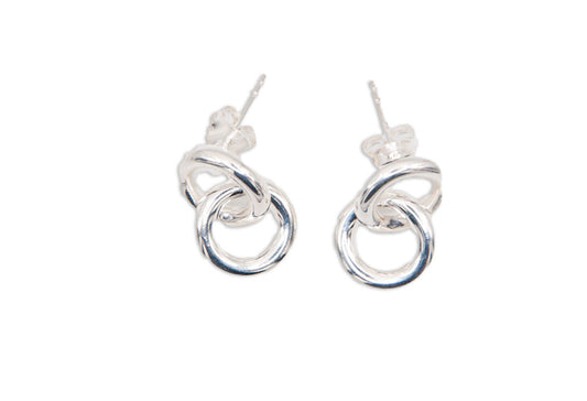 Open Circle Stud Hoops - 033