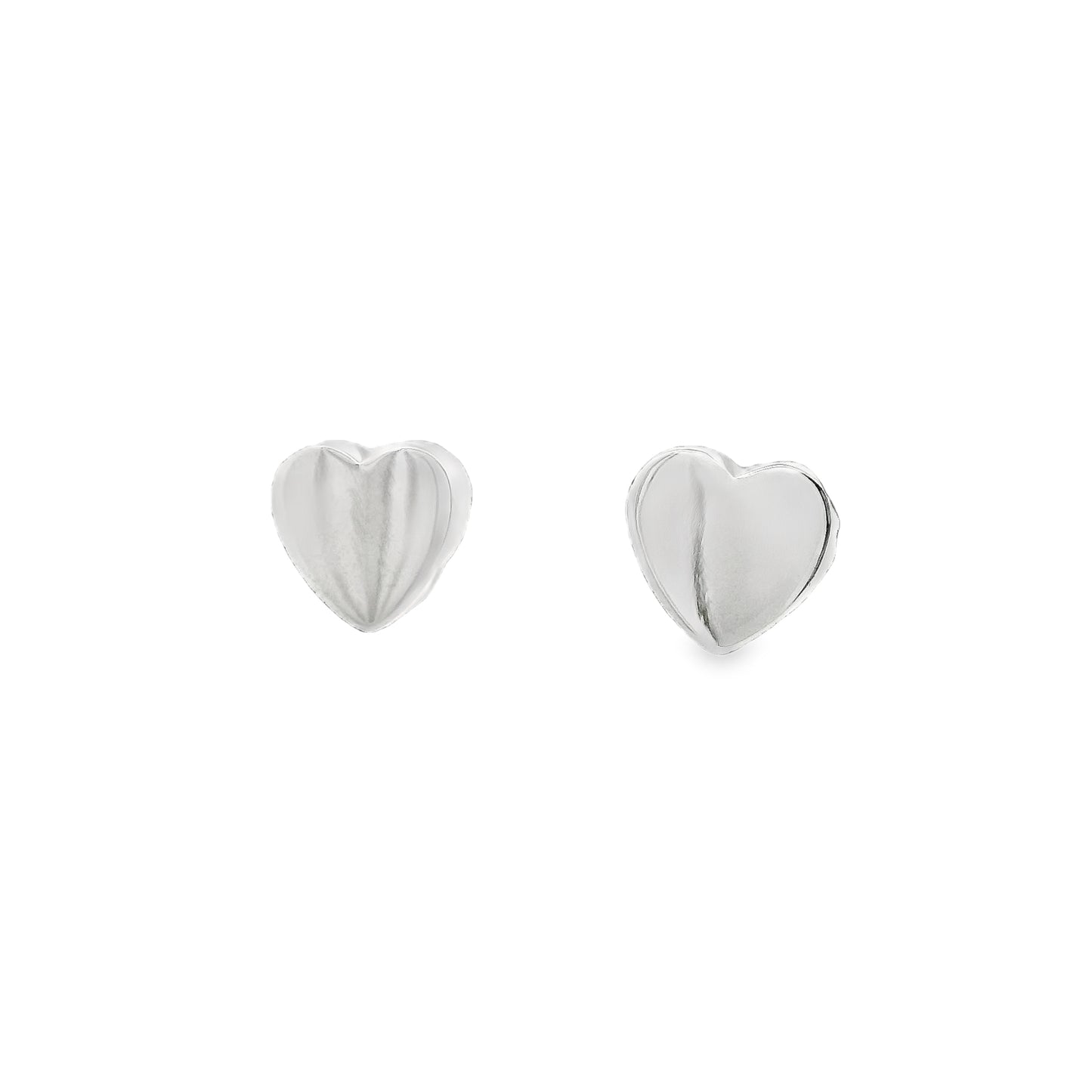 9mm Heart Stud Earrings - 191