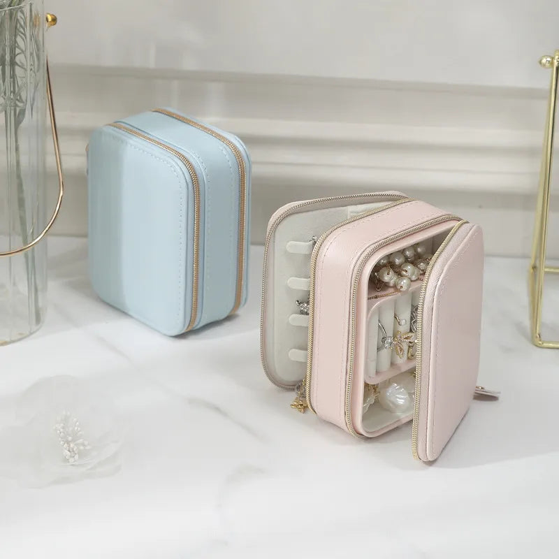 Solid Colour PU Leather Jewellery Box - 184/185