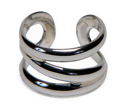 Sterling Silver Z Open Ring - 038