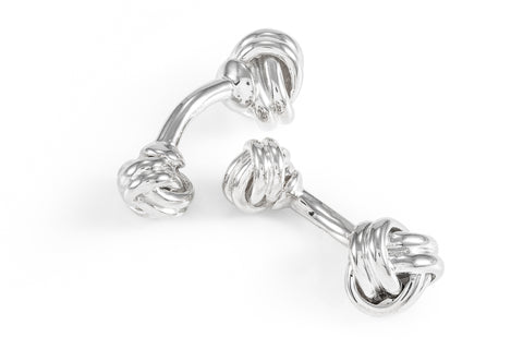 Sterling Silver Knotted Cufflinks