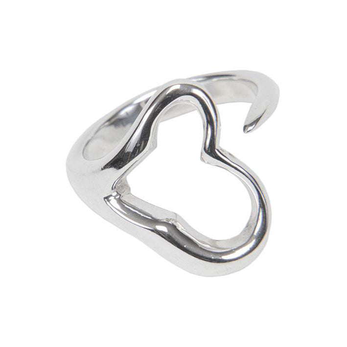 Sterling Silver Heart Ring - 041