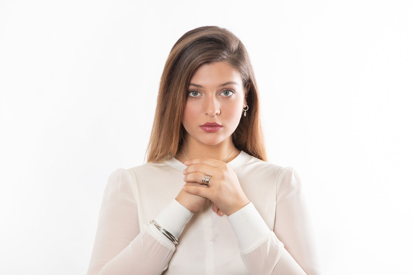 Sterling Silver Five Strand Ring - 039