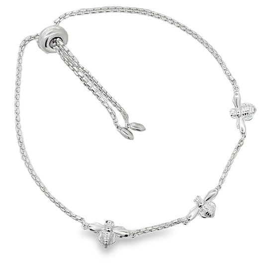 Sterling Silver Bee Bracelet - 197