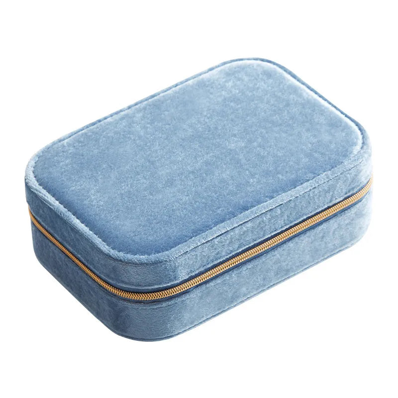 Solid Colour Suede Jewellery Box - 182/183