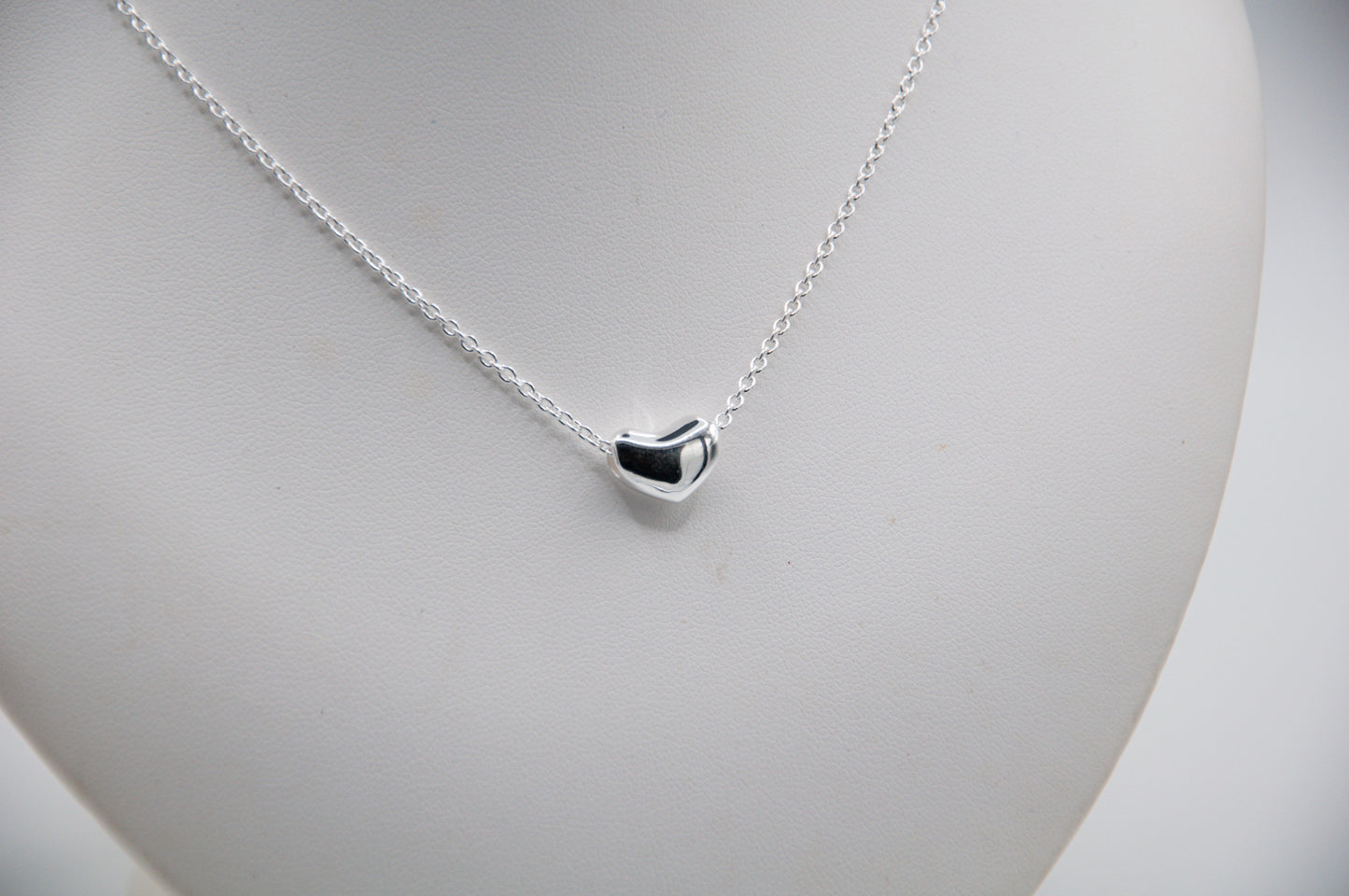 Heart Slider Sterling Silver Necklace - 133