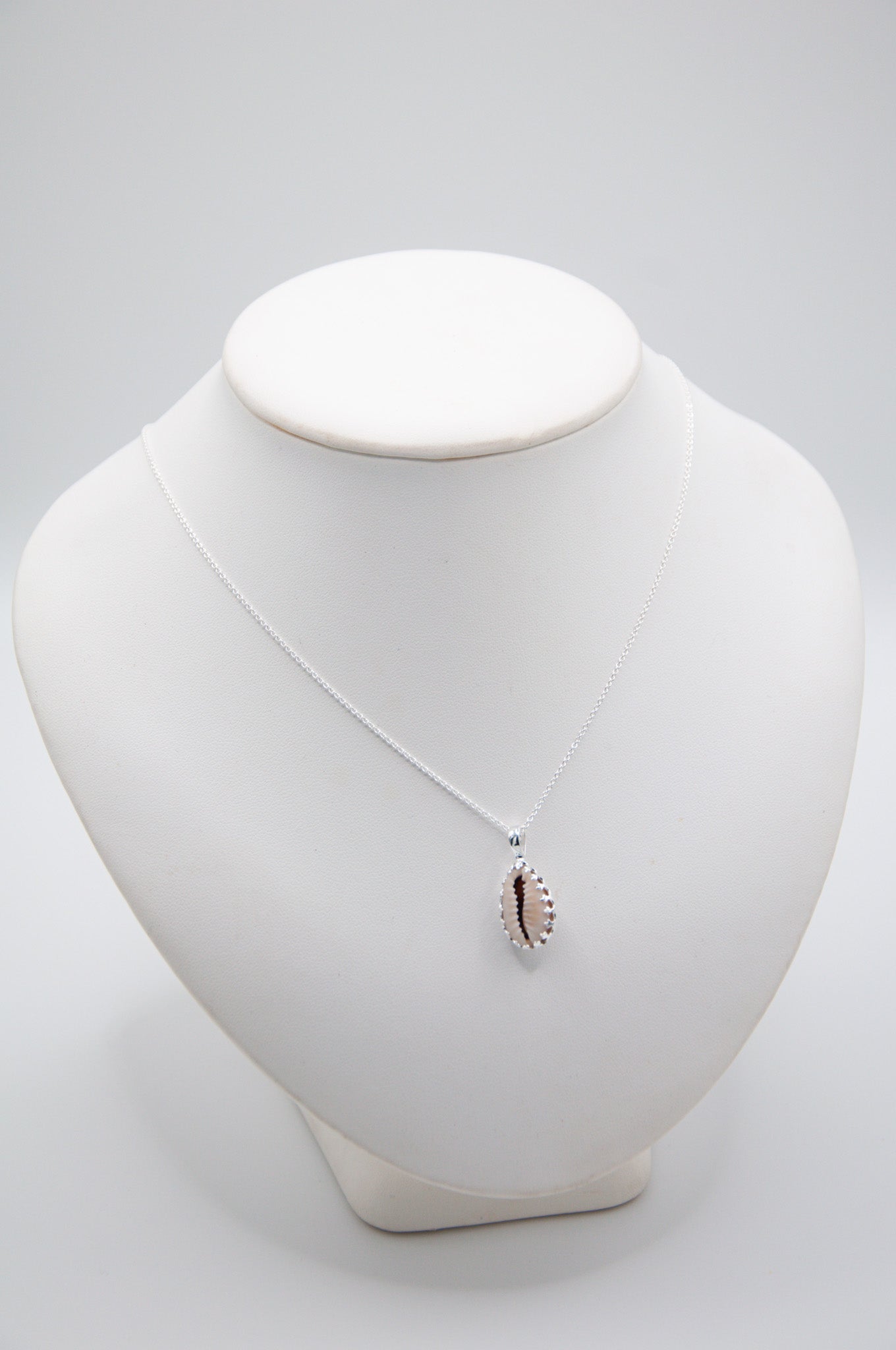 Cowrie Shell Sterling Silver Necklace - 132