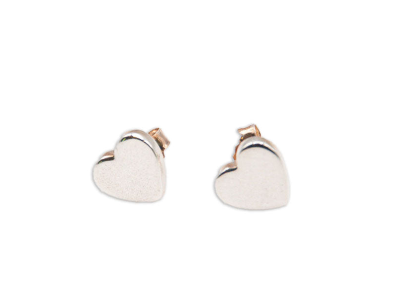 9mm Heart Stud Earrings - 191