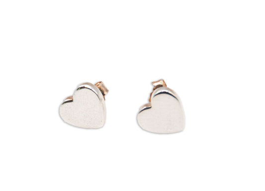 9mm Heart Stud Earrings - 191