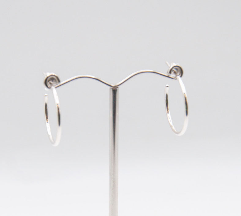 20mm Sterling Silver Hoops - 206