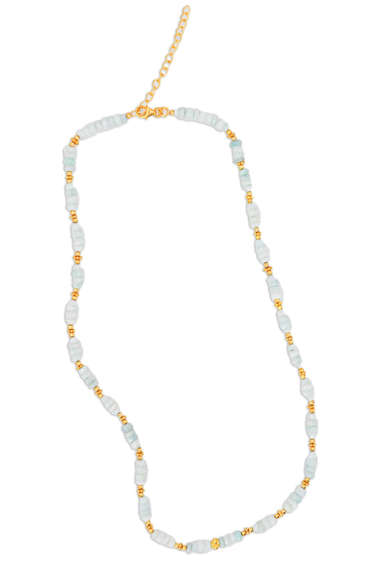 Beaded Opal Necklace - Turquoise - 168