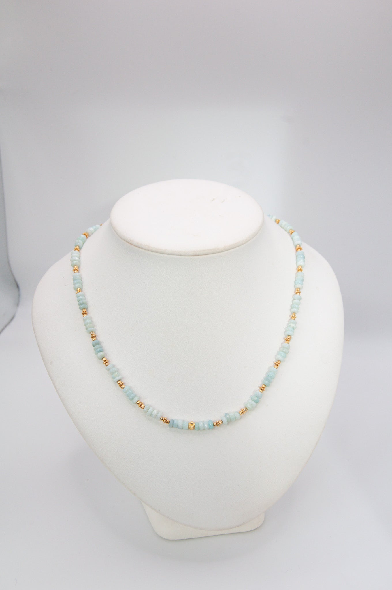 Beaded Opal Necklace - Turquoise - 168