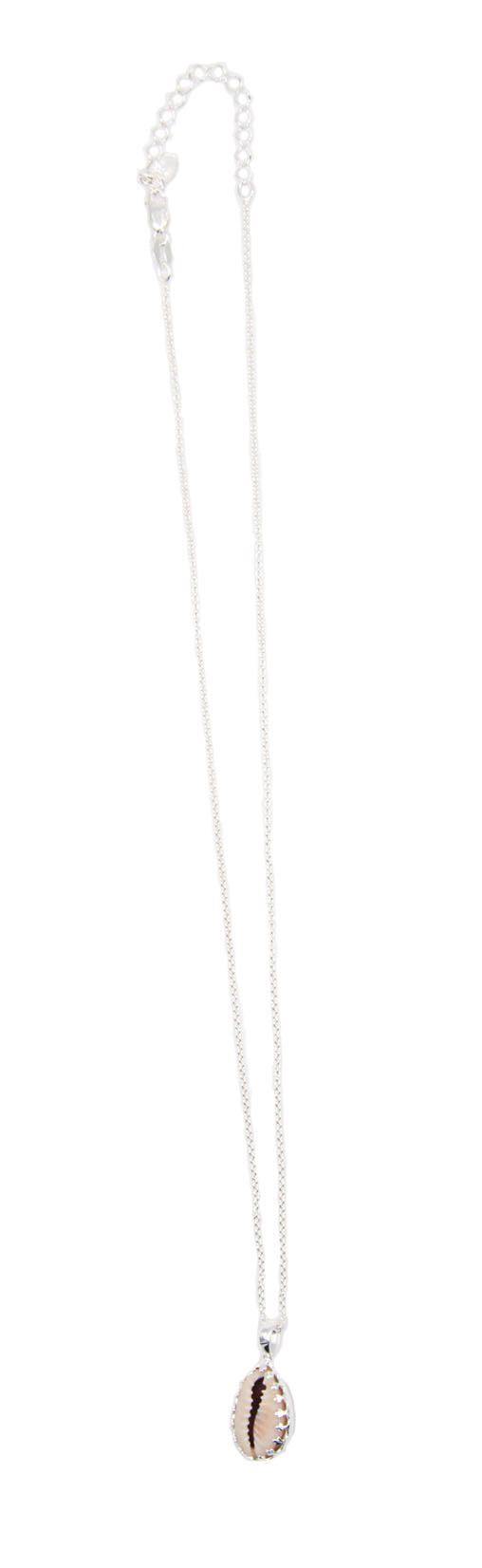 Cowrie Shell Sterling Silver Necklace - 132