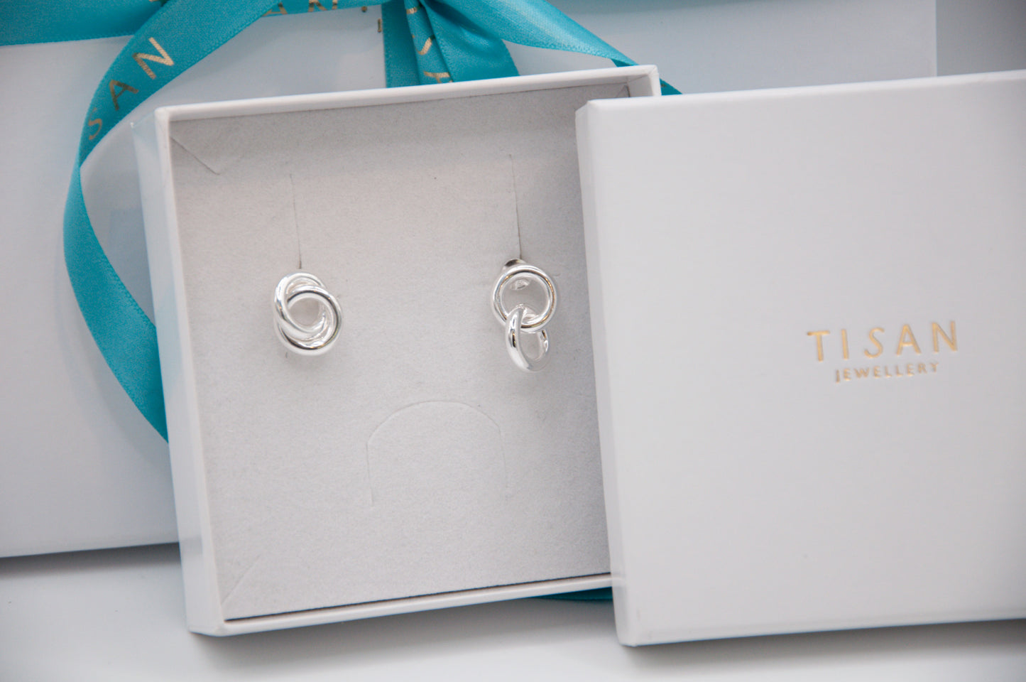 Open Circle Stud Hoops - 033