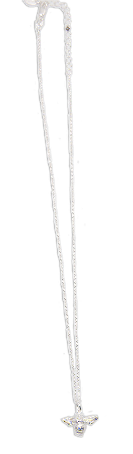 Bee Textured Sterling Silver Necklace - 131