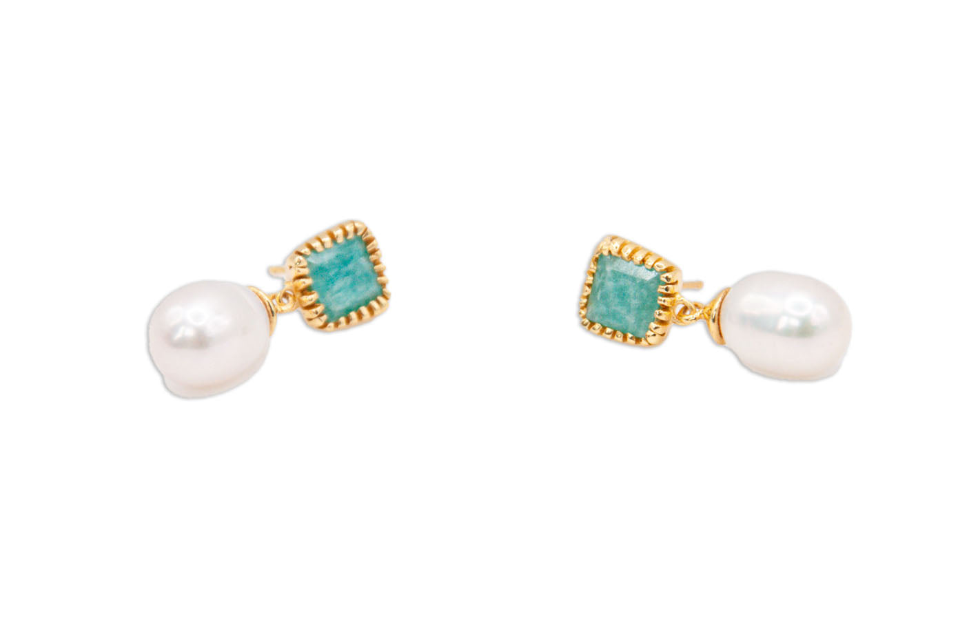 Pearl & Gemstone Lola Earrings - 161