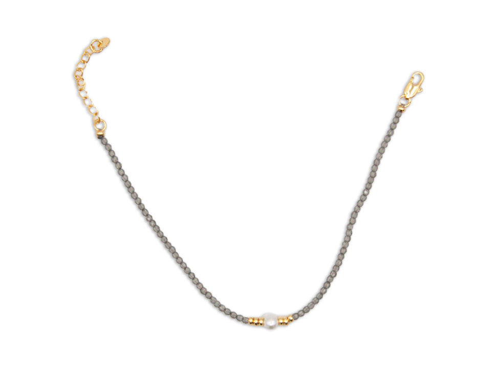 Grey Spinel Bracelet - 098