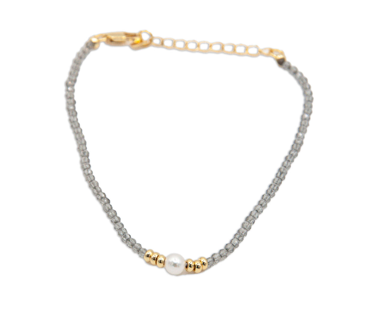 Grey Spinel Bracelet - 098