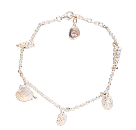 Sterling Silver Shells Bracelet - 140