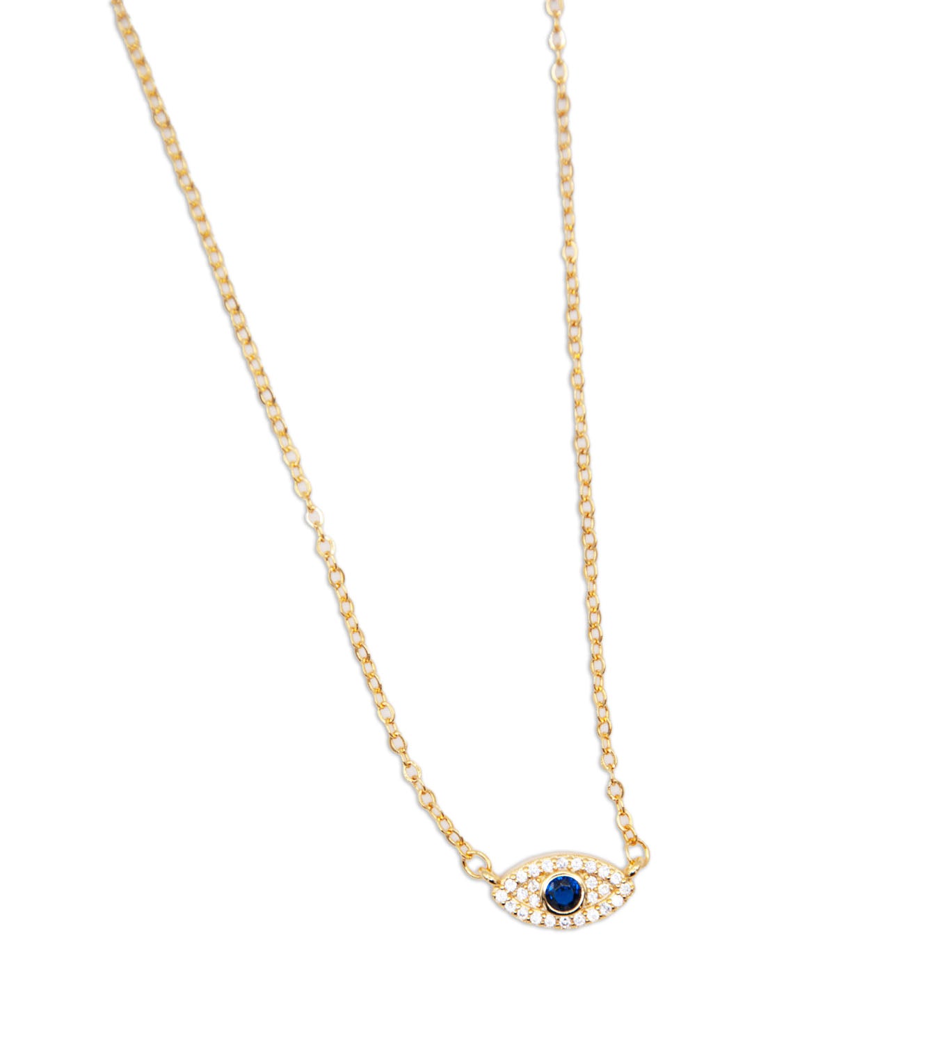 Sterling Silver Devil's Eye Necklace - 169