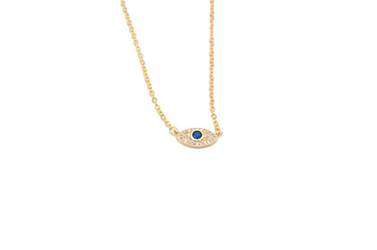 Sterling Silver Devil's Eye Necklace - 169