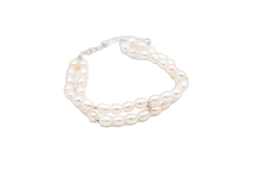 Freshwater Pearl Double Layer Bracelet - 179