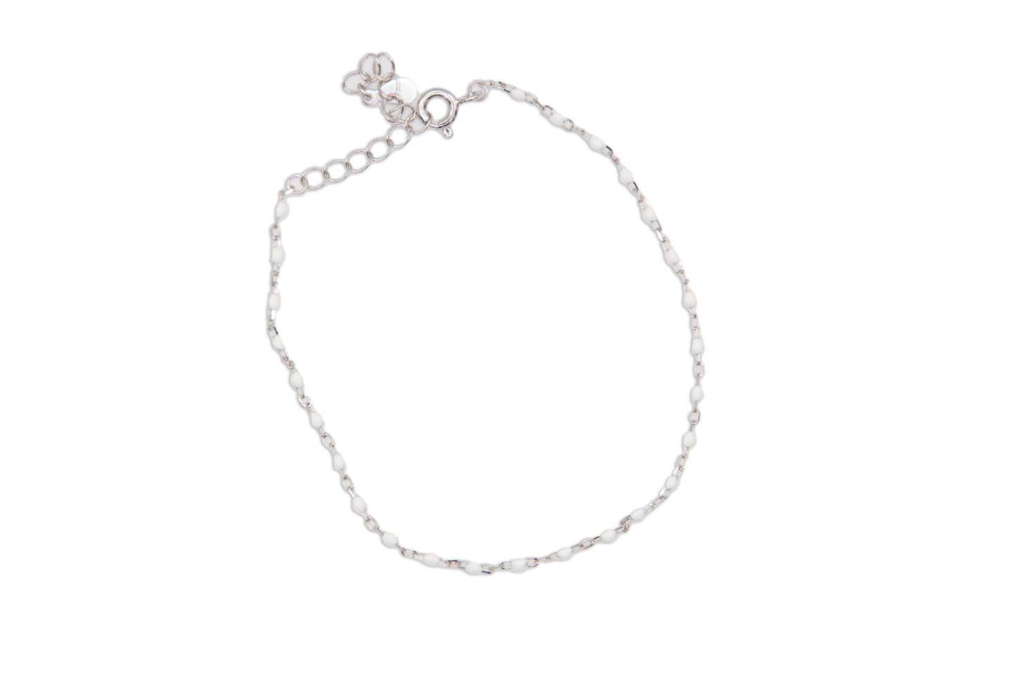 Sterling Silver Bracelet With Round Beads - Silver - 176/177/178