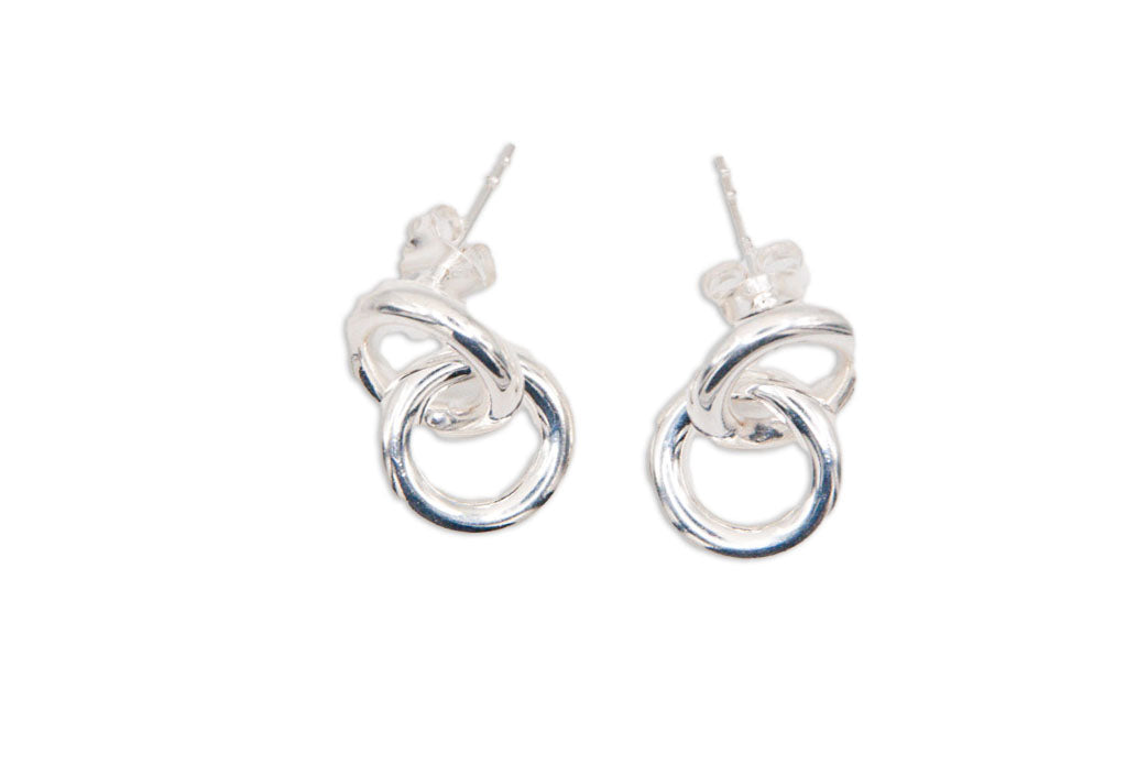 Open Circle Stud Hoops - 033