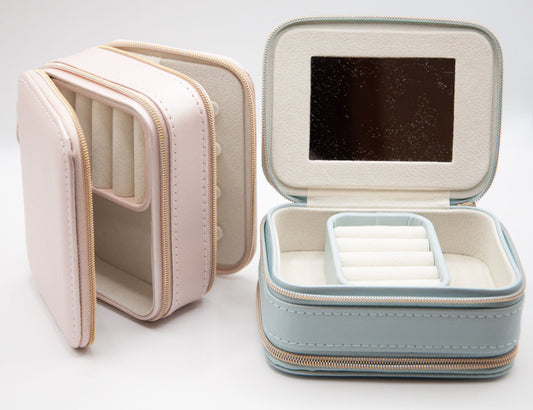 Solid Colour PU Leather Jewellery Box - 184/185