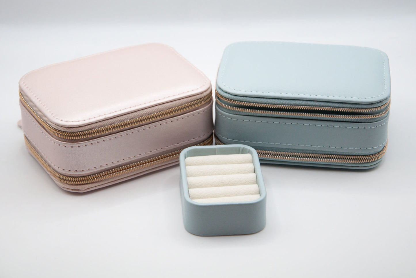 Solid Colour PU Leather Jewellery Box - 184/185