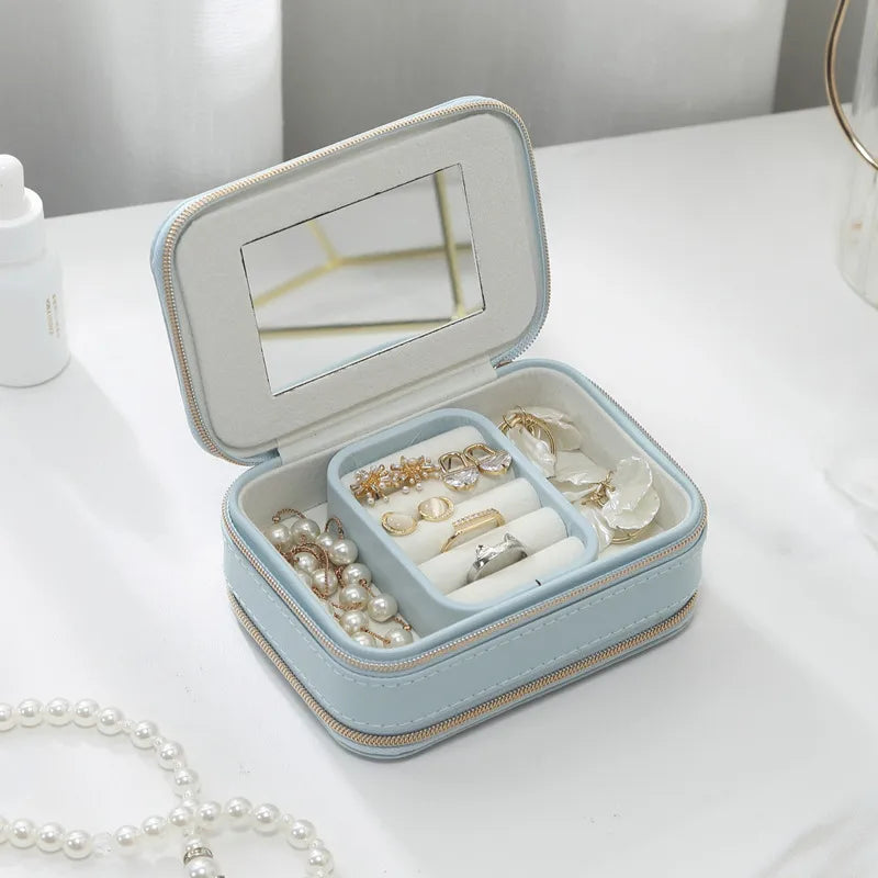 Solid Colour PU Leather Jewellery Box - 184/185