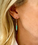 Amazonite Gold Vermeil Drop Earrings