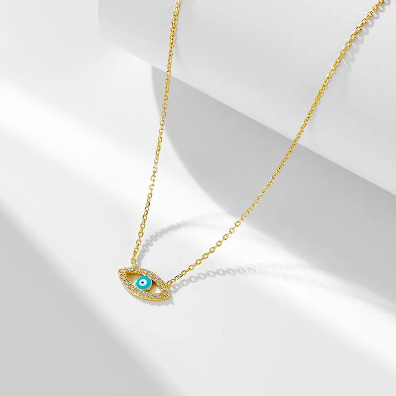 Sterling Silver Devil Eye Necklace - 202