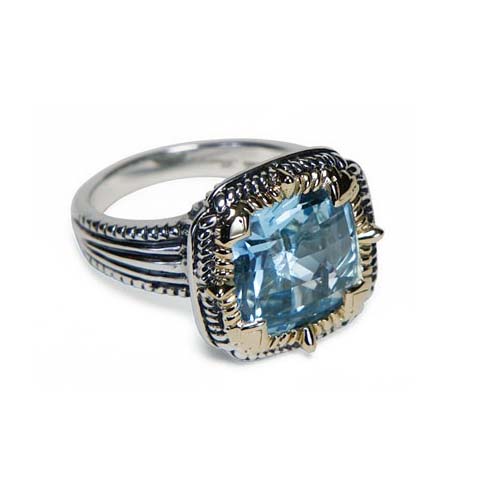 Sky Blue Topaz Large Ring - 076