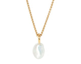 Baroque Pearl Necklace on 18" 14ct Gold Vermeil Chain