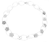 Sterling Silver Multi-Flower Necklace