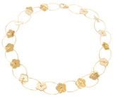 Gold Vermeil Multi-Flower Loop Necklace