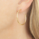 Large 14ct Gold Vermeil Hoop Earring