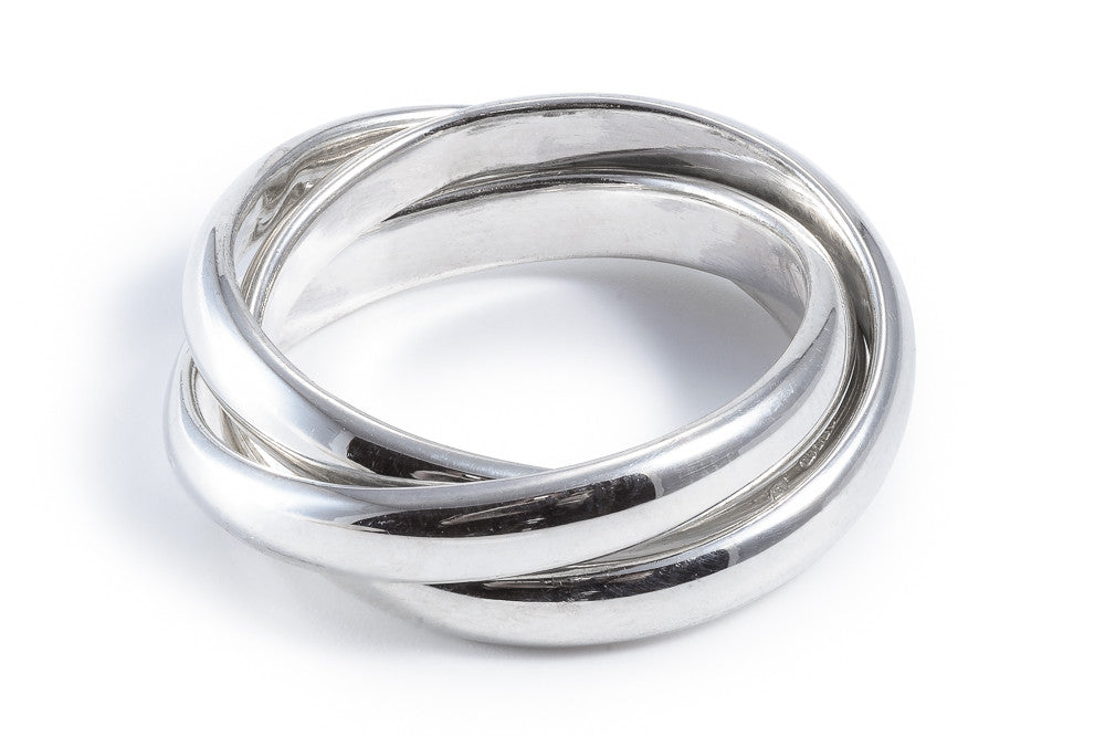 Triple Ring in Sterling Silver - 042