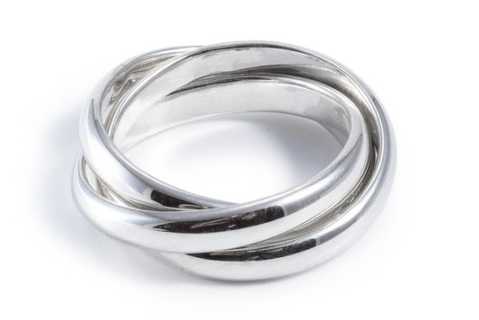 Triple Ring in Sterling Silver - 042