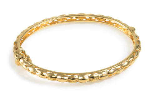 Gold Vermeil Side Opening Bangle